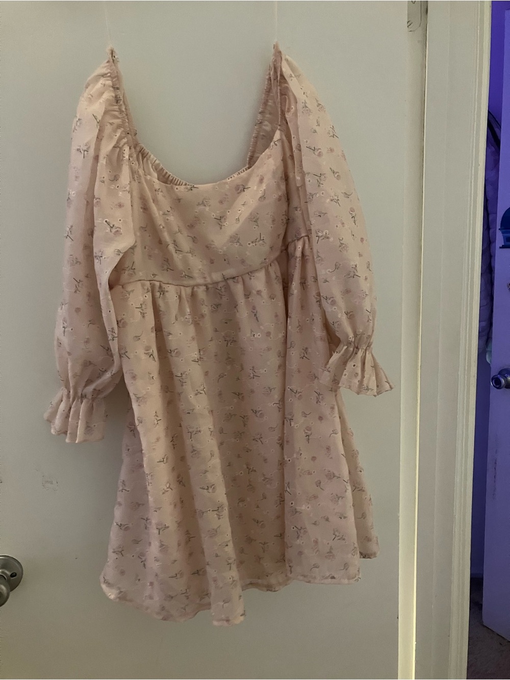 Pink floral dress
